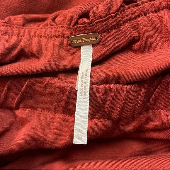 Free People Hayley Midi Strapless Dress in Russet Acorn Women’s Size Medium - Picture 11 of 13